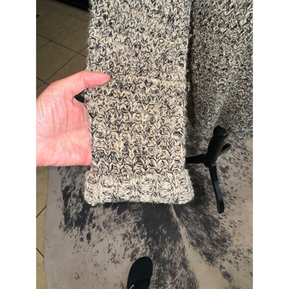 Rehab Womens Long Sleeve Textured Chunky Knit Sweater Black Beige Casual Outdoor - Picture 6 of 9